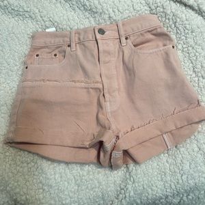 pink pacsun jean shorts